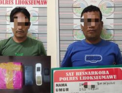 1.055 Gram Sabu Berhasil Disita, Dua Pelaku Ditangkap di Lhokseumawe