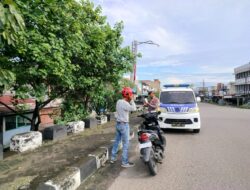 Penyuluhan Keliling di Cunda, Satlantas Polres Lhokseumawe Gencarkan Imbauan Tertib Lalu Lintas