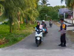 Polisi Hadir di Pagi Hari: Strong Point Polsek Kuta Makmur Jaga Ketertiban Lalu Lintas