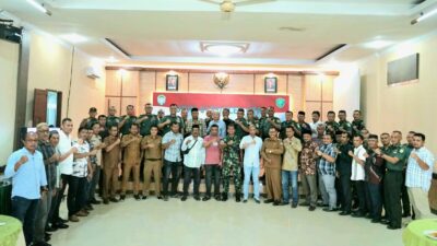 Dandim 0103/AUT Terima Kunjungan Silaturahmi Forum Geuchik Aceh Utara dan Lhokseumawe 