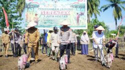 Dukungan Swasembada Pangan, Polres Lhokseumawe Gelar Penanaman Jagung Serentak Satu Juta Hektar