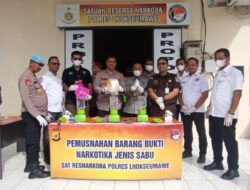 Polres Lhokseumawe Musnahkan 1,03 Kilogram Sabu: Komitmen Tegas Berantas Narkoba