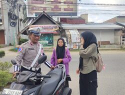Satlantas Polres Lhokseumawe Gelar Patroli Kawasan Tertib Lalu Lintas dalam Rangka Ops Keselamatan Seulawah 2025