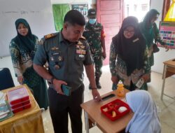 Danramil 16 Banda Sakti Pantau Distribusi Makanan Bergizi di Sekolah-sekolah