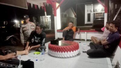 Patroli Dialogis, Personel Polsek Sambangi Pos Satkamling untuk Jaga Kamtibmas