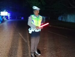 Cegah Balap Liar, Sat Lantas Polres Lhokseumawe Gelar Blue Light Patrol Menjelang Sahur