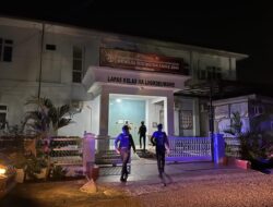 Patroli Malam, Satsamapta Polres Lhokseumawe Sambangi Lapas Kelas IIB Pastikan Situasi Kondusif