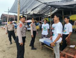 Patroli Wisata di Pantai Ujong Blang, Sat Pamobvit Jaga Keamanan dan Kenyamanan Pengunjung