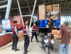 Cegah Aksi Premanisme, Satsamapta Polres Lhokseumawe Patroli di Terminal Bongkar Muat