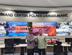 Kapolres dan Wali Kota Lhokseumawe Tinjau Command Centre, Perkuat Sinergi Pengawasan Kota Berbasis Teknologi