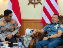 Pererat Sinergitas, Kapolres Lhokseumawe Bersilaturrahmi ke Danlanal Lhokseumawe