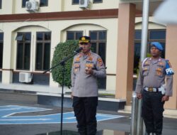 Kapolres Lhokseumawe Pimpin Apel Pengamanan Jelang May Day, Tegaskan Komitmen Kawal Aspirasi Buruh