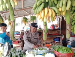 Polsek Simpang Keuramat Laksanakan Patroli Dialogis, Sampaikan Imbauan Cegah Premanisme di Pasar Tradisional