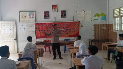Polsek Muara Dua Sosialisasikan Bahaya Kenakalan Remaja dan Bullying di SMP Negeri 14 Lhokseumawe