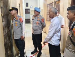 Kapolres Lhokseumawe Tinjau Ruang Tahanan, Ajak Tahanan Perbanyak Ibadah dan Introspeksi Diri