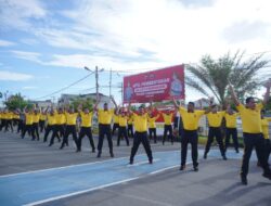Pimpin Senam Jumping Jack, Kapolres Ungkap Manfaatnya Bagi Tubuh