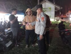 Cegah Gangguan Kamtibmas, Polsek Blang Mangat Laksanakan Patroli Malam di Titik Rawan
