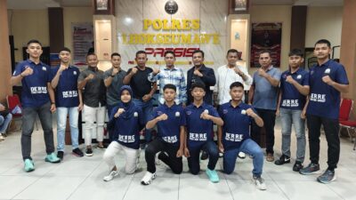 Kapolres Lhokseumawe Lepas Delapan Atlet Karate ke Kejurnas