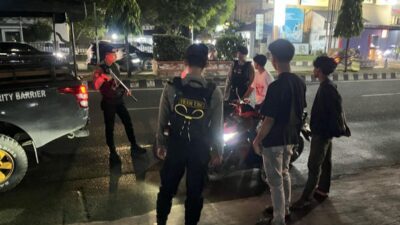 Tindak Tegas Premanisme, Polres Lhokseumawe Sisir Titik Rawan Malam Hari