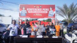 Polres Lhokseumawe Ungkap Tiga Kasus Besar : Penipuan, Pemalsuan STNK, dan Pencurian Kendaraan Bermotor