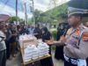 Jumat Barokah, Satlantas Polres Lhokseumawe Berbagi Makanan kepada Warga yang Membutuhkan