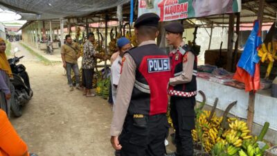 Cegah Premanisme, Satsamapta Polres Lhokseumawe Intensifkan Patroli Presisi di Pusat Pasar
