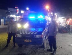 Polsek Samudera Gelar Patroli Malam, Cegah Gangguan Kamtibmas di Titik Rawan