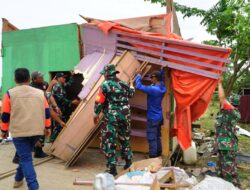 Kodim 0103 dan Pemkab Aceh Utara Salurkan Bantuan dan Gelar Gotong Royong di Cot Girek