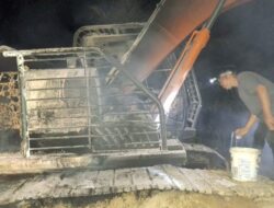 Excavator PT Satya Agung Terbakar, Polisi Lakukan Penyelidikan