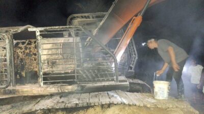 Excavator PT Satya Agung Terbakar, Polisi Lakukan Penyelidikan