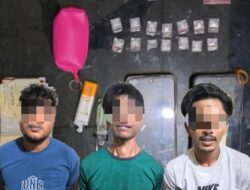 Tiga Pria di Dewantara Diamankan Polisi saat Konsumsi Sabu, Barang Bukti 14 Paket Diamankan