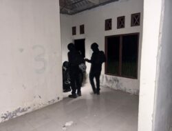 Buru Lapak Narkoba, Tim Star Polres Lhokseumawe Sisir Rumah dan Gedung Kosong di Tengah Malam