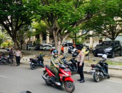 Sat Pamobvit Polres Lhokseumawe Amankan CFD, Warga Diimbau Waspada dan Jaga Ketertiban