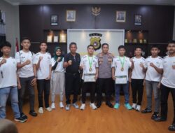 Kapolres Lhokseumawe Sambut dan Ganjar Bonus Atlet Karate Peraih Emas di Kejurnas
