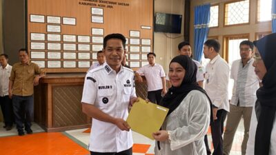 Sertijab Pejabat Eselon II, Wabup Aceh Jaya Ingatkan Disiplin dan Kerja Ikhlas