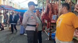 Polsek Banda Sakti Kawal Ketat Aktivitas Pasar Meugang, Jelang Idul Adha 1446 H