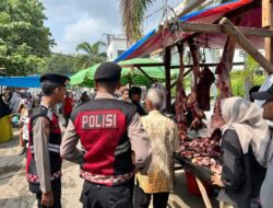 Cegah Premanisme dan Pungli, Polres Lhokseumawe Amankan Pasar Meugang Jelang Idul Adha