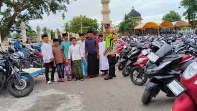 Polres Lhokseumawe Kerahkan Personel Amankan Shalat Idul Adha di Sejumlah Masjid