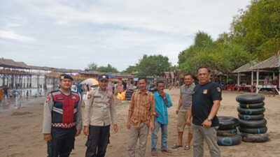 Cegah Gangguan Keamanan, Polres Lhokseumawe Lakukan Pengamanan Ketat di Pantai Lancok