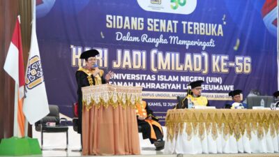 UIN Sultanah Nahrasiyah Launching Logo Baru dan Visi Global di Milad ke-56