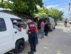 Satsamapta Polres Lhokseumawe Patroli Kota Presisi, Cegah Premanisme Terhadap Penumpang Angkutan
