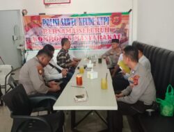 Polisi Saweu Keude Kupi, Polsek Banda Sakti Bangun Sinergi dengan Perangkat Desa