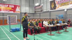 Meriahkan HUT Bhayangkara ke-79, Kapolres Lhokseumawe Buka Turnamen Badminton