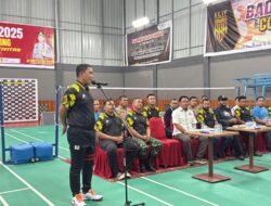 Meriahkan HUT Bhayangkara ke-79, Kapolres Lhokseumawe Buka Turnamen Badminton