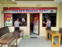 Sambut HUT Bhayangkara ke-79, Personel Polsek Muara Satu Gelar Kurve Bersihkan Mako