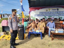 Kapolres Lhokseumawe Tanam Jagung Serentak Kuartal III di Lahan PT. Satya Agung