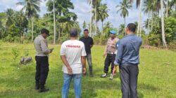 Polsek Nisam Tinjau Lahan Tidur di Paloh Kayee Kunyet untuk Ditanami Jagung Bersama Warga