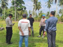 Polsek Nisam Tinjau Lahan Tidur di Paloh Kayee Kunyet untuk Ditanami Jagung Bersama Warga