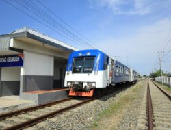 Uji Coba Jalur Kereta Krueng Geukueh–Muara Satu Dimulai, Warga Diminta Waspada