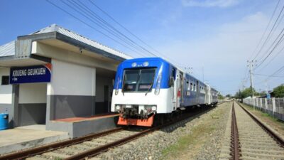 Uji Coba Jalur Kereta Krueng Geukueh–Muara Satu Dimulai, Warga Diminta Waspada